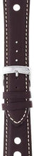 Load image into Gallery viewer, Morellato GIOTTO  Rally Style leather watch Strap BROWN 20mm