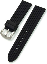 Load image into Gallery viewer, Morellato BRENTA Silicon watch strap BLACK  20mm