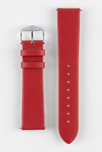Load image into Gallery viewer, Hirsch Toronto Leather Watch Strap in Red 14 mm quick release