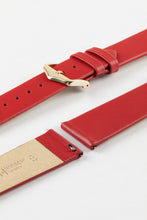 Load image into Gallery viewer, Hirsch Toronto Leather Watch Strap in Red 14 mm quick release