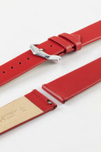 Load image into Gallery viewer, Hirsch Toronto Leather Watch Strap in Red 14 mm quick release