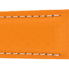 Load image into Gallery viewer, Hirsch CARBON Leather Watch Strap ORANGE 24mm