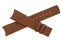 Load image into Gallery viewer, Hirsch HEAVY CALF : Curved Ended Deployment Watch Strap GOLD BROWN 18 mm