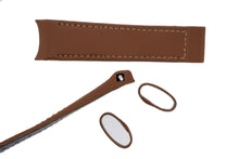 Load image into Gallery viewer, Hirsch HEAVY CALF : Curved Ended Deployment Watch Strap GOLD BROWN 18 mm