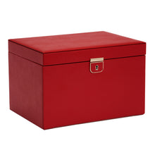 Load image into Gallery viewer, PALERMO Large Jewellery Box - RED - Pewter & Black