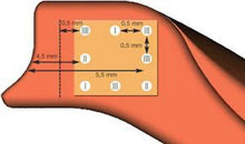 Load image into Gallery viewer, Hirsch MEDICI HEAVY CALF Curved Ended Watch Strap BLUE & WHITE  18mm - Pewter & Black