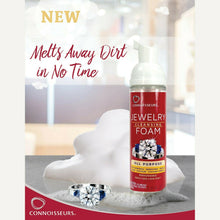 Load image into Gallery viewer, CONNOISSEURS TARNISH CLEANER FOAM. Sanitizing jewellery wash. Diamond RING - Pewter & Black