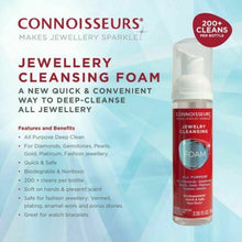Load image into Gallery viewer, CONNOISSEURS TARNISH CLEANER FOAM. Sanitizing jewellery wash. Diamond RING - Pewter & Black