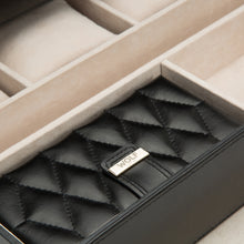 Load image into Gallery viewer, CAROLINE EXTRA LARGE JEWELLERY CASE - Pewter & Black
