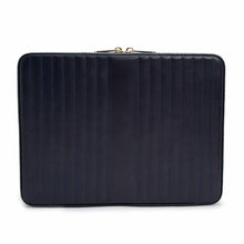 Load image into Gallery viewer, MARIA Large zip case - NAVY - Pewter & Black