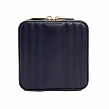 Load image into Gallery viewer, MARIA Small Zip Case - NAVY - Pewter & Black