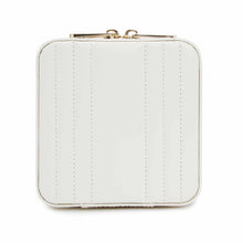 Load image into Gallery viewer, MARIA Small Zip Case - WHITE - Pewter & Black