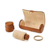 Load image into Gallery viewer, CASSANDRA WATCH & JEWELLERY ROLL - Pewter & Black