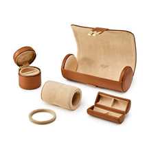 Load image into Gallery viewer, CASSANDRA WATCH & JEWELLERY ROLL - Pewter & Black