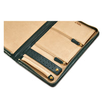 Load image into Gallery viewer, Wolf 1834 CASSANDRA luxury leather JEWELLERY PORTFOLIO CASE - Pewter & Black