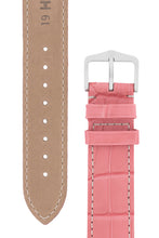 Load image into Gallery viewer, Hirsch Connoisseur Genuine Alligator Watch Strap in Pink (Tapers & Buckle)