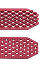 Load image into Gallery viewer, Noomoon LABB Interlocking Watch Strap for Apple Watch in RED with SILVER Hardwar - Pewter & Black