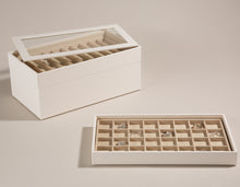 Load image into Gallery viewer, 4" VAULT STACKING TRAY - IVORY - Pewter & Black