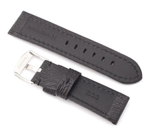 Load image into Gallery viewer, Firenze : Shark Leather Watch Strap BROWN for Panerai - Pewter & Black