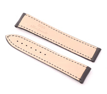 Load image into Gallery viewer, Marino Deployment : Saddle Leather Watch Strap BLACK 22mm