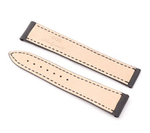 Load image into Gallery viewer, Marino Deployment : Omega Nytech Leather Watch Strap BLACK 20mm & 22mm