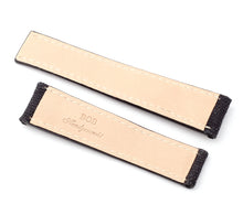 Load image into Gallery viewer, Marino Deployment : Canvas & Leather Breitling Watch Strap BLACK