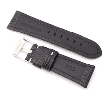 Load image into Gallery viewer, Firenze : Shark Leather Watch Strap BLUE for Panerai 26 mm - Pewter & Black