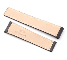 Load image into Gallery viewer, Marino Deployment : Alligator-Embossed Leather Watch Strap BLACK