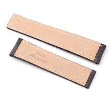 Load image into Gallery viewer, Marino : SHELL CORDOVAN Watch Strap for Folding Clasp BLACK