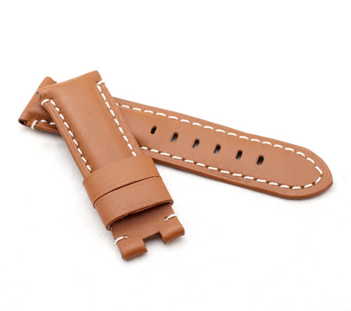 Classic Deployment  : Calf Leather Watch Strap HONEY 24 mm