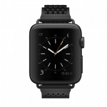 Load image into Gallery viewer, Noomoon LABB Interlocking Watch Strap for Apple Watch in BLACK with BLACK Hardwa - Pewter & Black