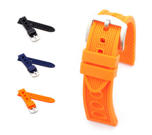 Load image into Gallery viewer, Ocean Racing  : Rubber Watch Strap BLACK