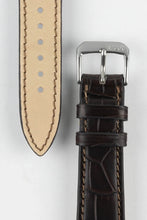Load image into Gallery viewer, RIOS1931 Senator Alligator Flank leather Watch Strap MOCHA BROWN