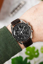 Load image into Gallery viewer, RIOS1931 Senator Alligator Flank leather Watch Strap MOCHA BROWN