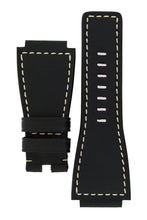 Load image into Gallery viewer, MiG Straps for BELL &amp; ROSS - Calf Leather Watch Strap in BLACK / CREAM - Pewter &amp; Black