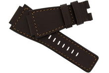Load image into Gallery viewer, MiG Straps for BELL &amp; ROSS - Calf Leather Watch Strap in BROWN - Pewter &amp; Black