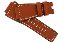 Load image into Gallery viewer, MiG Straps for BELL &amp; ROSS - Calf Leather Watch Strap in GOLD BROWN / CREAM - Pewter &amp; Black