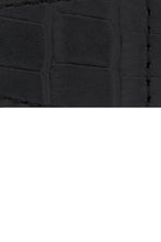 Load image into Gallery viewer, MiG Straps for BELL &amp; ROSS - Alligator Embossed Leather Watch Strap in BLACK - Pewter &amp; Black