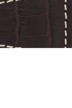 Load image into Gallery viewer, MiG Straps for BELL &amp; ROSS - Alligator Embossed Leather Watch Strap in BROWN / CREAM - Pewter &amp; Black