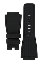 Load image into Gallery viewer, MiG Straps for BELL &amp; ROSS - Nytech Woven Leather Watch Strap in BLACK - Pewter &amp; Black
