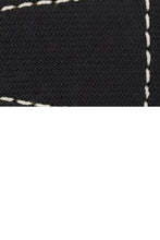 Load image into Gallery viewer, MiG Straps for BELL &amp; ROSS - Nytech Woven Leather Watch Strap in BLACK / CREAM - Pewter &amp; Black