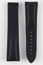 Load image into Gallery viewer, Marino Deployment : Omega Nytech Leather Watch Strap BLACK 20mm &amp; 22mm - Pewter &amp; Black