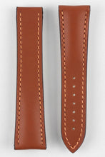 Load image into Gallery viewer, Marino Deployment : Saddle Leather Watch Strap GOLD BROWN 20mm 22mm - Pewter &amp; Black