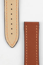 Load image into Gallery viewer, Marino Deployment : Saddle Leather Watch Strap GOLD BROWN 20mm 22mm - Pewter &amp; Black