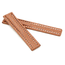 Load image into Gallery viewer, Chrono Deployment : Shark Leather Padded Watch Strap LIGHT BROWN
