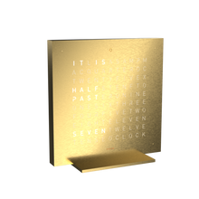 Load image into Gallery viewer, QLOCKTWO EARTH 13.5 : STEEL SERIES - GOLDEN LEGEND