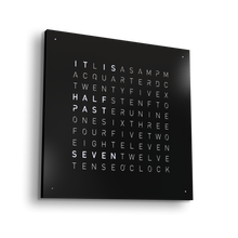 Load image into Gallery viewer, QLOCKTWO EARTH - STEEL SERIES - BLACK PEPPER - Pewter &amp; Black