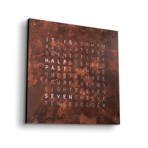 QLOCKTWO EARTH - Creator's Edition - RUST