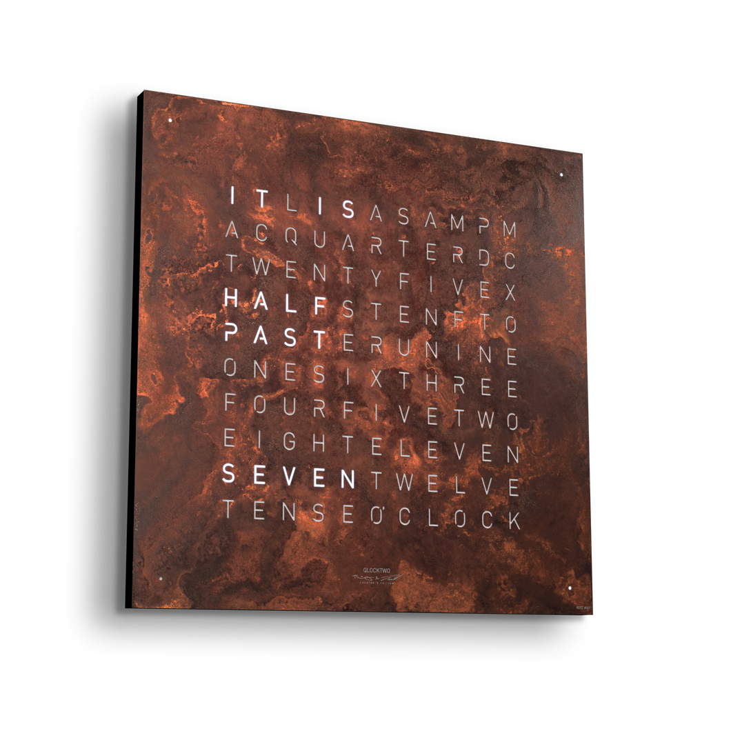 QLOCKTWO EARTH - Creator's Edition - RUST