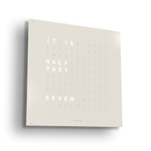 Load image into Gallery viewer, QLOCKTWO EARTH - STEEL SERIES - WHITE PEPPER - Pewter &amp; Black